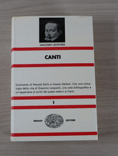 LEOPARDI CANTI NUE 1 EINAUDI