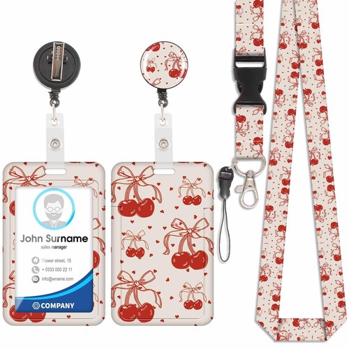 Porta badge con cordino - con, da