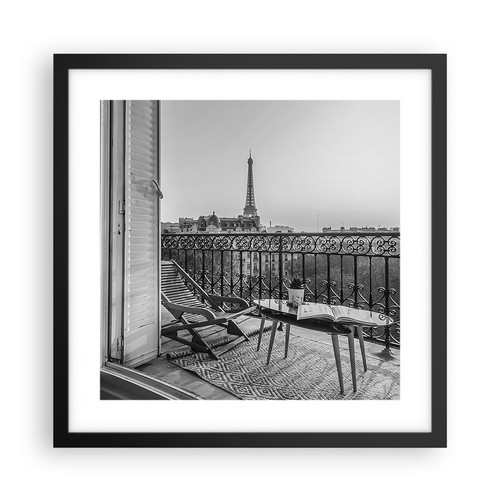 Poster 40x40cm bianco e - bianco,