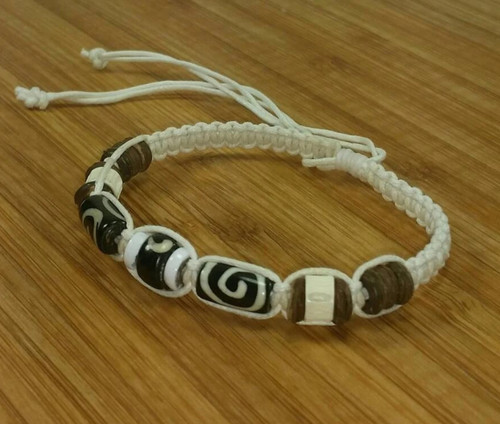Bracciale spirale bianco - bracciale,