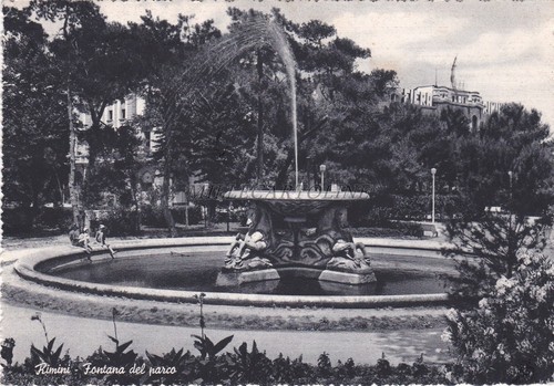Rimini fontana del parco - del,