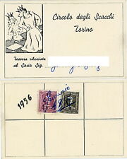 FM102_TESSERA "CIRCOLO DEGLI SCACCHI TORINO" anni '50