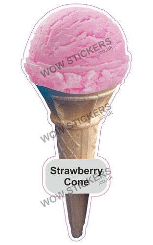 Adesivo furgone gelato fragola