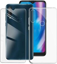 COVER CUSTODIA TRASPARENTE  + PELLICOLA VETRO TEMPERATO PER Alcatel 1S 2020