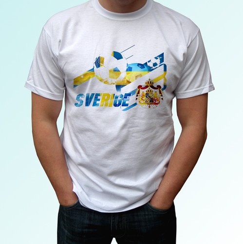 Shirt bianca bandiera calcio - t-shirt,