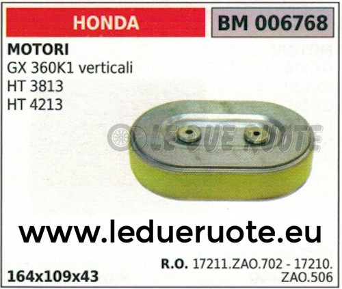 17211zao702 filtro aria - 17211zao702,