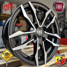 Kit 4 Cerchi in lega da 14" Compatibili con Fiat Ritmo Seicento Punto + 500 600