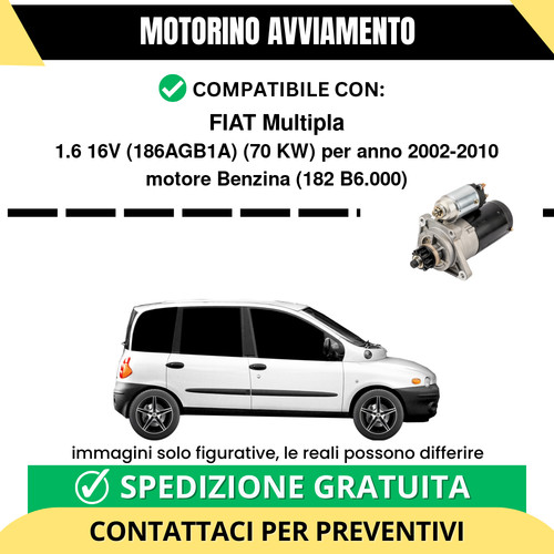 Motorino avviamento fiat - avviamento,