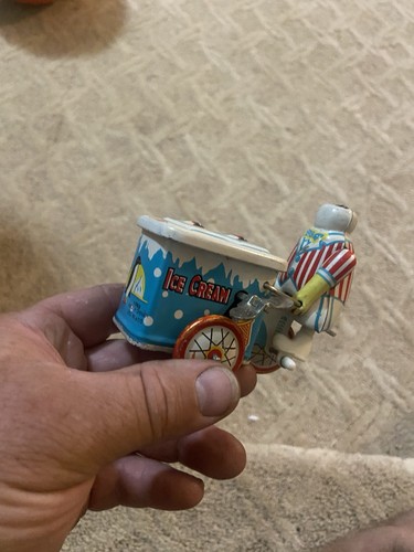 Carrello gelato windup latta - gelato,