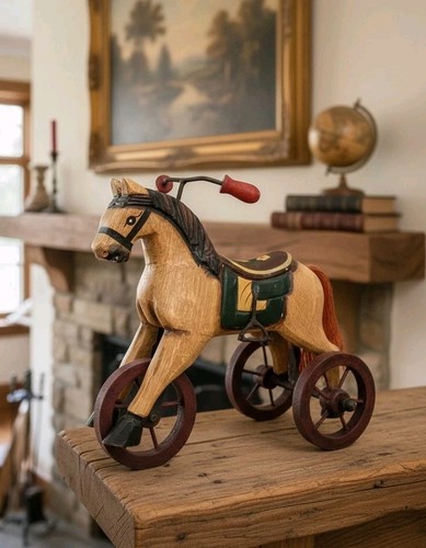 Triciclo cavallo legno