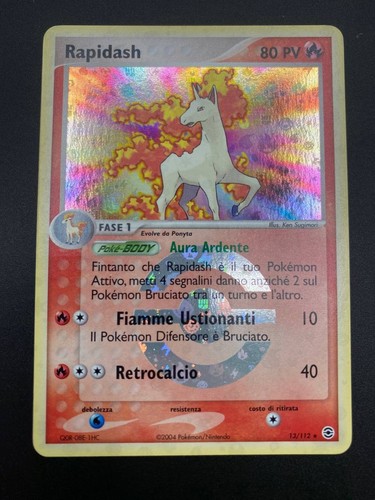 Carta pokemon rapidash - carta, ex