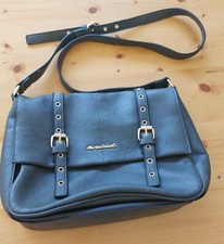 Marina Galanti, Borsa tracolla grigia con tre tasche, chiusura bottone magnetico