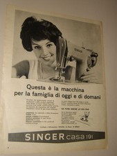 SINGER MACCHINA DA CUCIRE=ANNI '50=PUBBLICITA=ADVERTISING=WERBUNG=567