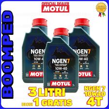 3 LITRI OLIO MOTUL NGEN 7 10W40 MOTO SCOOTER 4T MA2 SINTETICO JASO MA2 03MO47