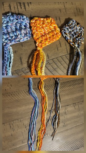Lot hand crocheted - lot,