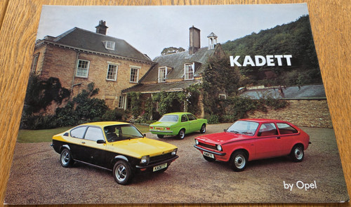 Brochure auto opel kadett dal - brochure,