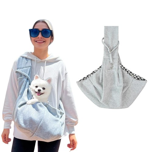 Grigio marsupio per cani - marsupio,