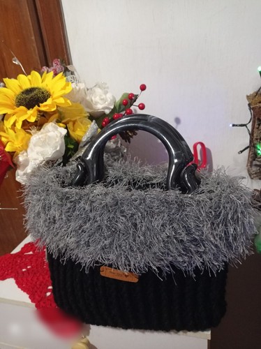 Borsa uncinetto artigianale - uncinetto,