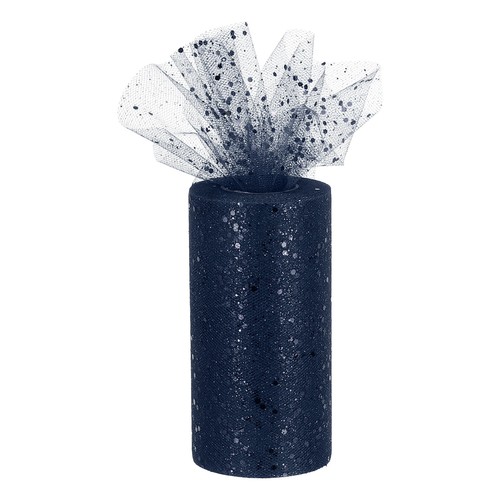 Nastro tulle con paillettes - 6",