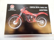 BROCHURE DEPLIANT ORIGINALE MONTESA TRIAL COTA 304 125 cc TOSA 1986 MONOPAGINA