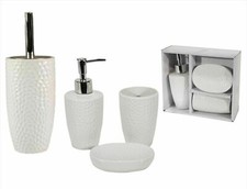 SET 4 PEZZI ACCESSORI BAGNO