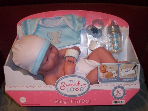 New berenguer doll blue - new,