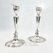 Candelabro antico in argento Silver Plated Coppia candelieri portacandela 