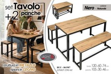 Tavolo panche tavolino - tavolo, 2