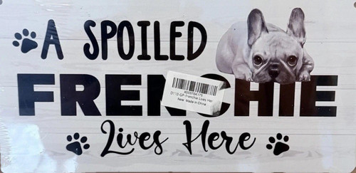 Insegna cane francese parete