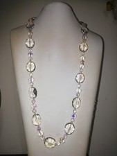 Splendida Collana lunga in Cristallo Sfaccettato