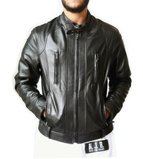 Giubbotto Uomo Vera Pelle Nero