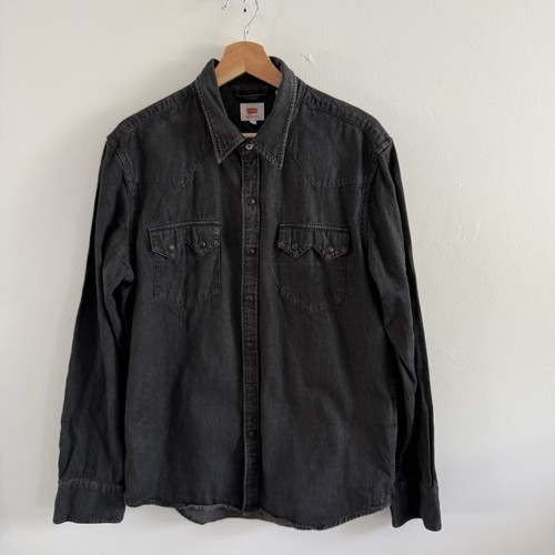 Camicia levis uomo grande - camicia, nera