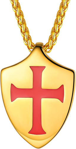 Collana croce scudo cavalieri - croce,