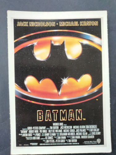 Batman tim burton 1989 - -,