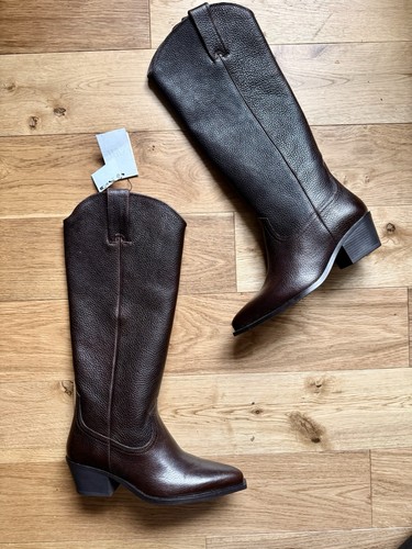 Stivali cowboy zara marroni - stivali, da