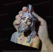Ciondolo 3D Moissanite Rotondo