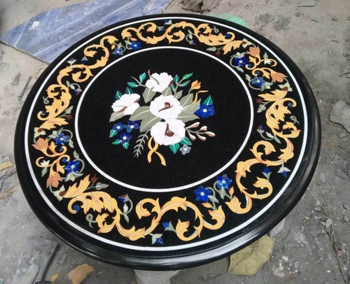 Tavolo piano intarsiato - tavolo, 18"