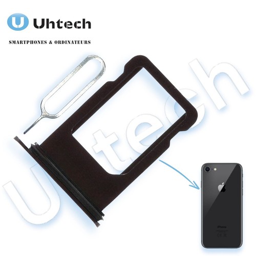 Tiroir sim iphone gris - 8,