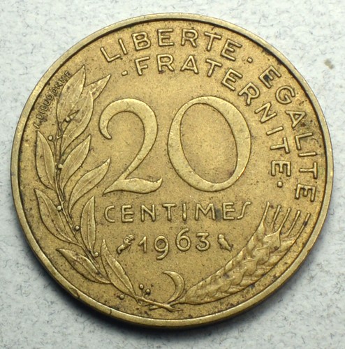 Moneta europa francia - europa, 20