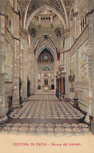 Cartolina pavia certosa - di, ,certosa