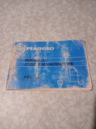 Ape piaggio manuale uso e - manuale,