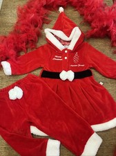 vestito rosso bambina Babbo Natale christmas costume 18 mesi foto 