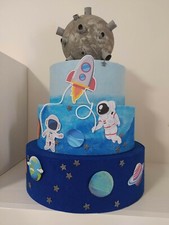 Torta Finta Scenografica tema spazio