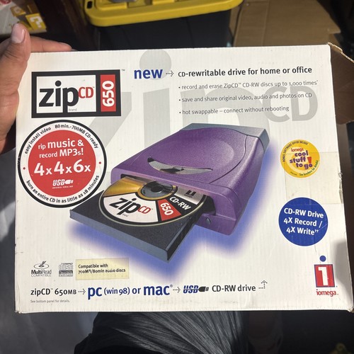 Iomega zipcd 650 usb rw - iomega,