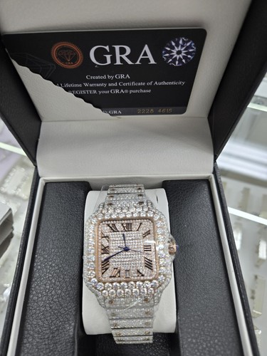 Orologio moissanite cassa e - orologio,