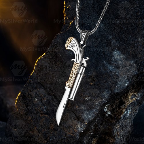 Collana con ciondolo uomo - collana, da