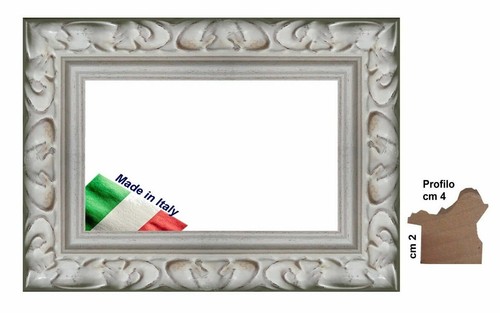 Cornice bianca modello barocca - cornice,