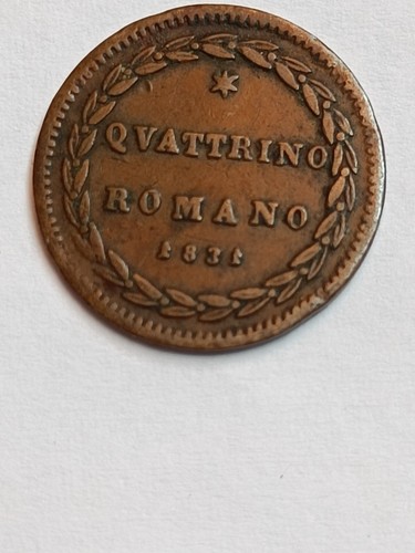 Moneta gregorio xvi quadrino - moneta,