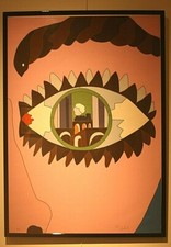 Ugo Nespolo “Guardar De Chirico”, Serigrafia 12 colori - 49 x 69 cm, 1988-89 