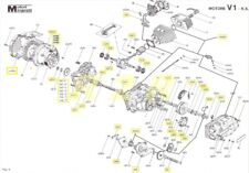 MINARELLI V1 KS PIGNONE ricambi motore frizione ingranaggio dado rondella
